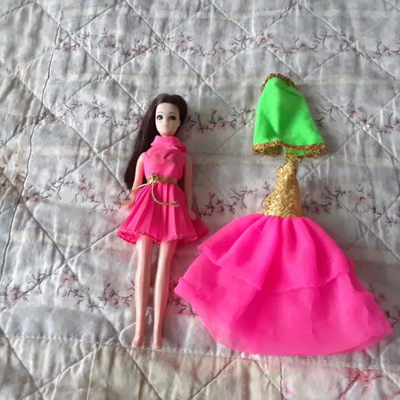 Vintage 70s Topper Dawn Doll + Dress Lot - Picture 1 of 14